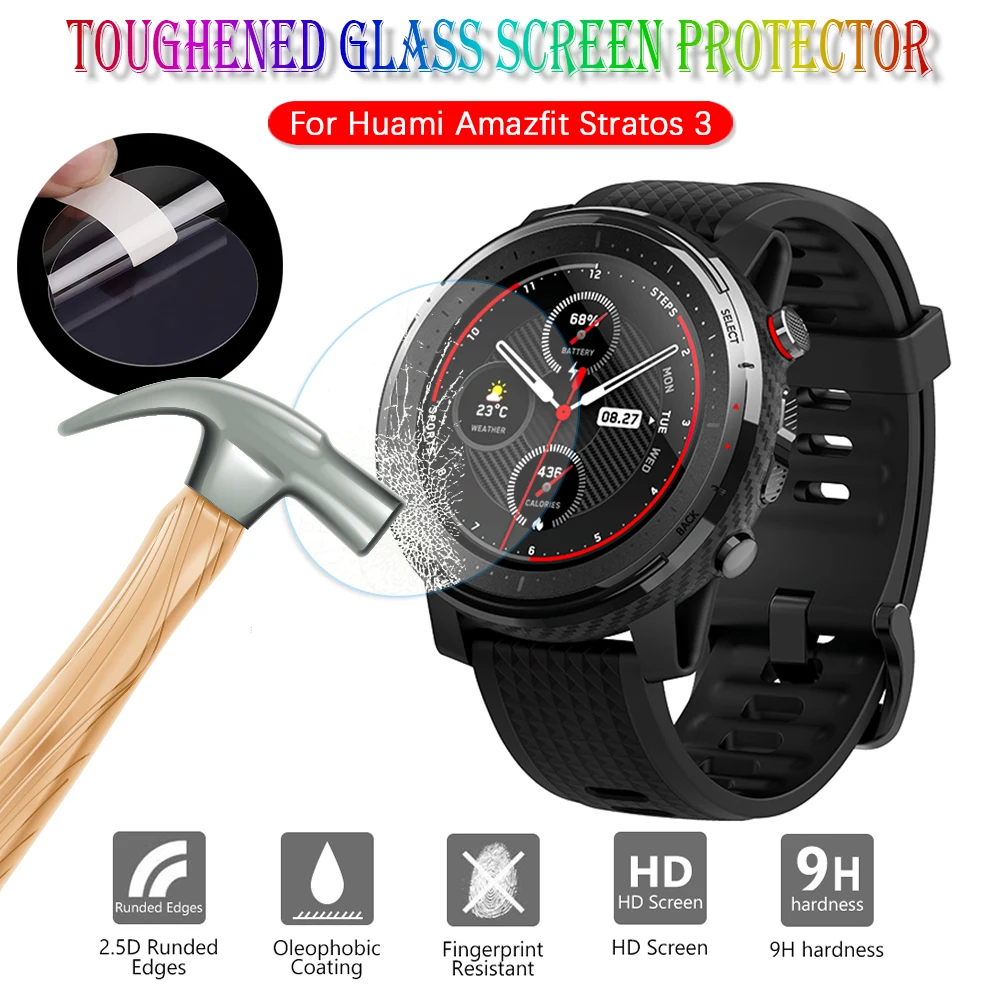 Защитное стекло закаленное для Xiaomi Huami AMAZFIT Stratos 3 Smartwatch GPS | Наручные часы