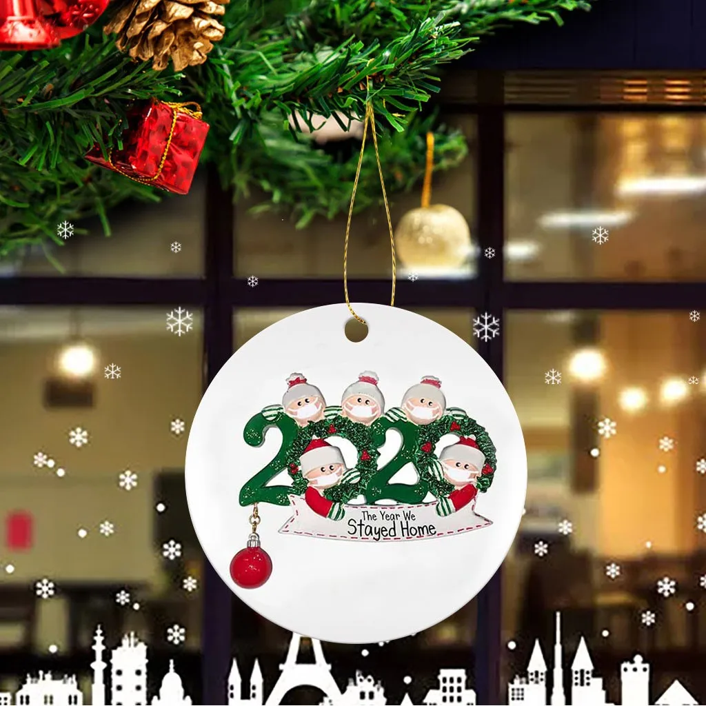 

2020 New Christmas Tree Decoration Lighted Pendant Faceless Old Man Pendant Angel Bear Santa Ornament