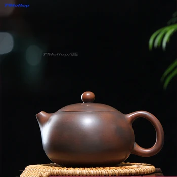 

Hot Sale Purple Tea pot Capacity 270ml nixing pottery Ceramic Teacups Kung Fu Porcelain Gift for Well fence ball hole 1pc