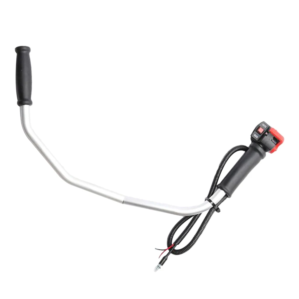 Universal Lawn Mower Strimmer Brush Cutter Tube Handle Switch Plastic 45cm