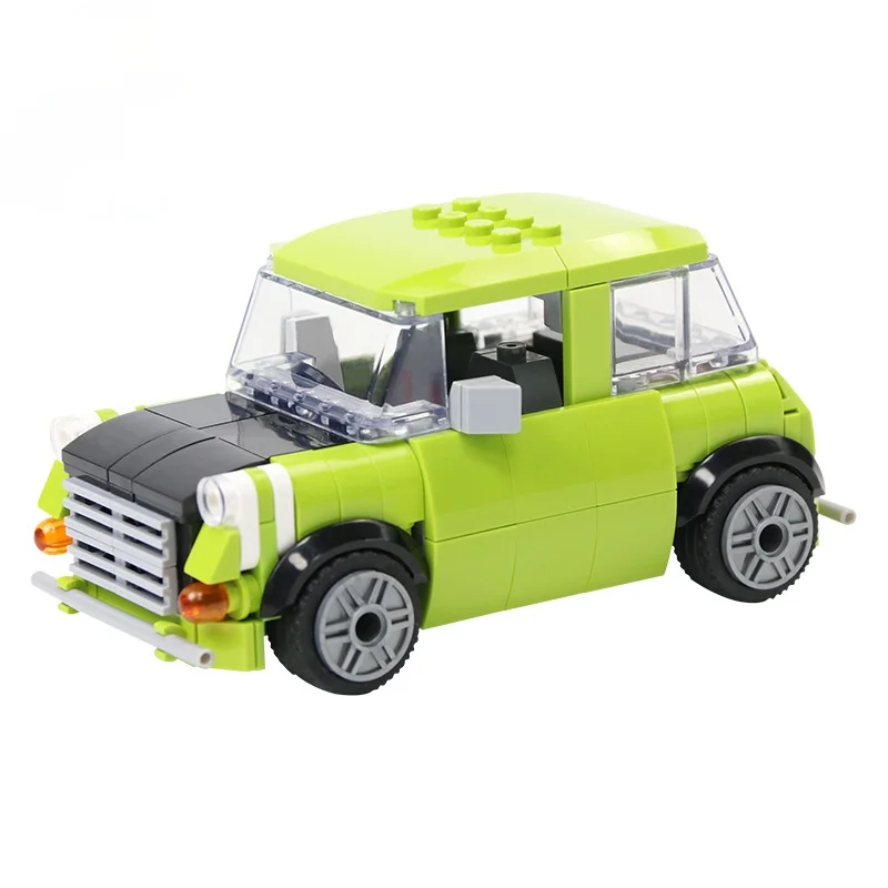 Мини-автомобиль MOC mr Bean's Green строительные блоки серии фигурки развивающая