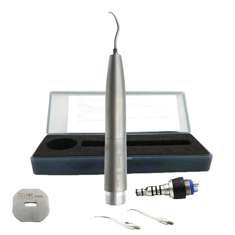 Sonic S Dental Air Scaler Handpiece 2/4 Holes Detartreur Dentaire with TipsDental Drills