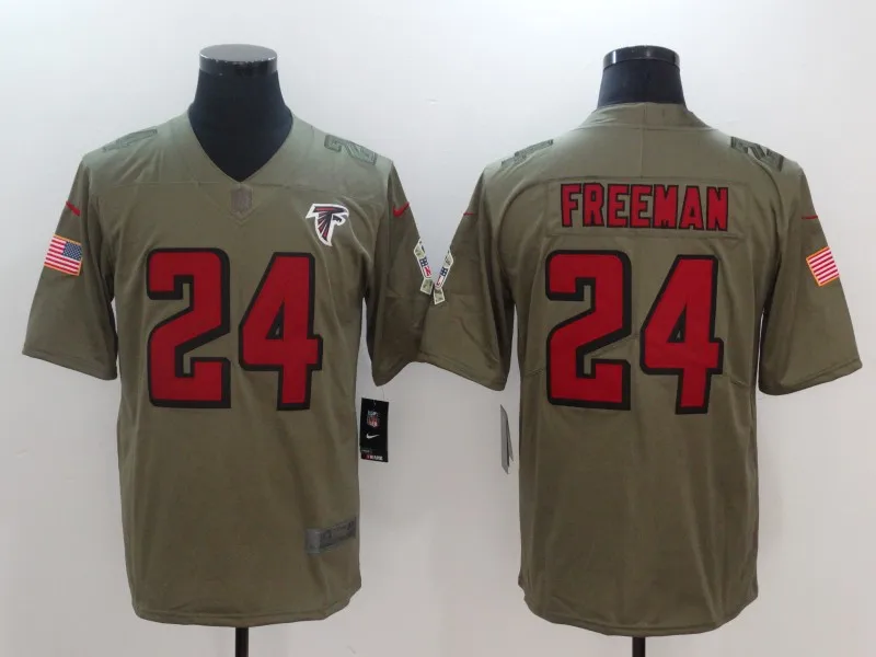 Серый Мужские футболки для футбола, Matt Ryan Calvin Ridley evonta Freeman Deion Sanders - Цвет: Серый