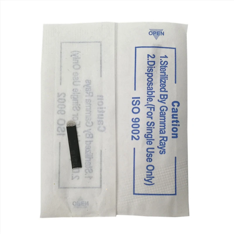

50pcs Black Lamina Microblading Needles 0.18mm U Shape 18 pins Blades Tattoo Needles For Permanent Microblading Embroidery Pen