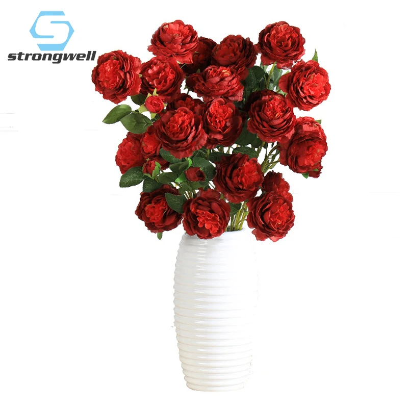Strongwell скандинавский Искусственный Пион искусственный цветок розы букет сушеных