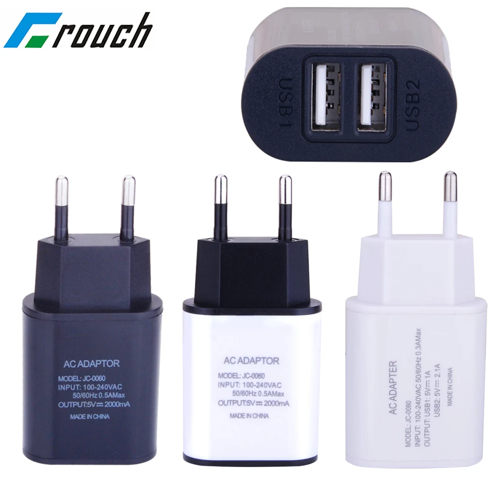 Сетевое зарядное устройство с 2 USB портами 5 В А|5v 2a eu plug|charger 5v 2a5v |