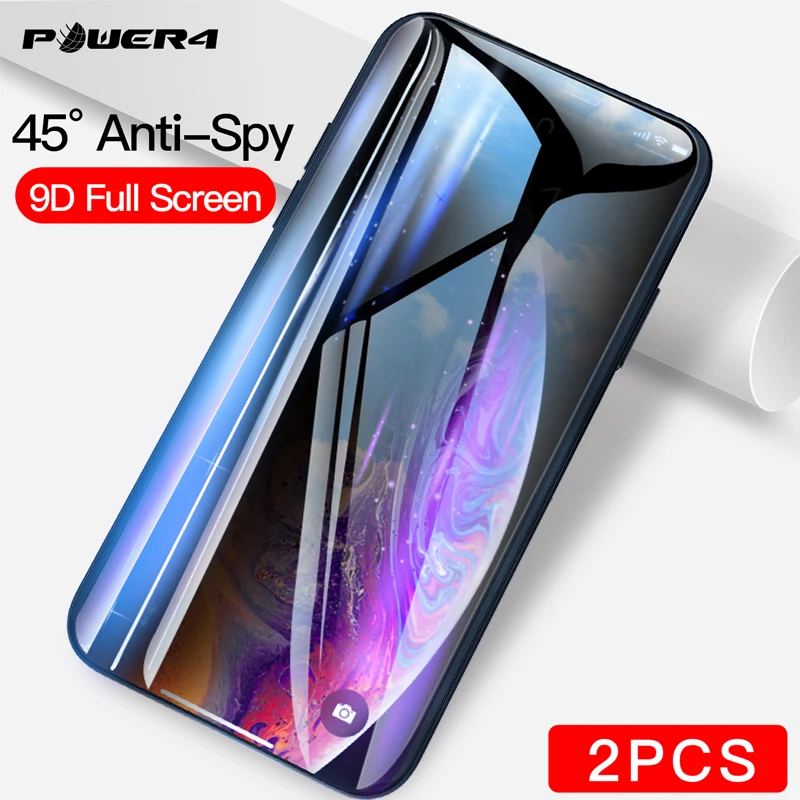 Противошпионская защита экрана Power4 0 15 ММ полное покрытие для iPhone X XR XS Max