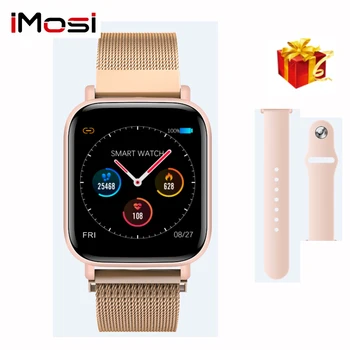 

Imosi Q10 Blood Pressure Heart Rate Monitor Full screen touch Smart Watch Sport Fitness Trakcer Watch Men Women Smartwatch