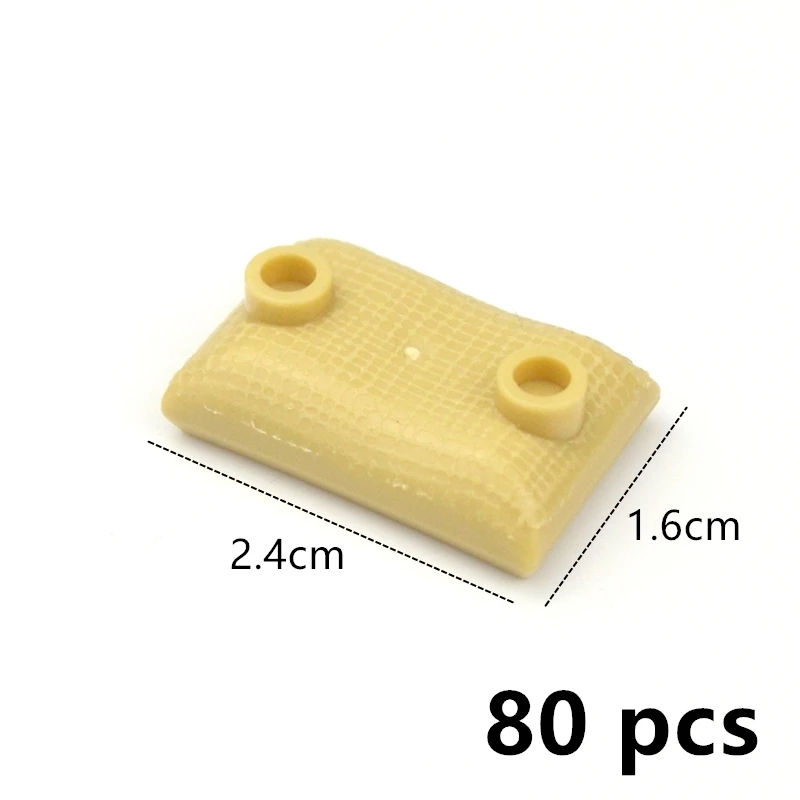 Military MOC Parts Building Blocks Thick Wall Classic Bricks City Accessories Sandbags Stairs Ladders DIY Fence 98283 15533 6020 18