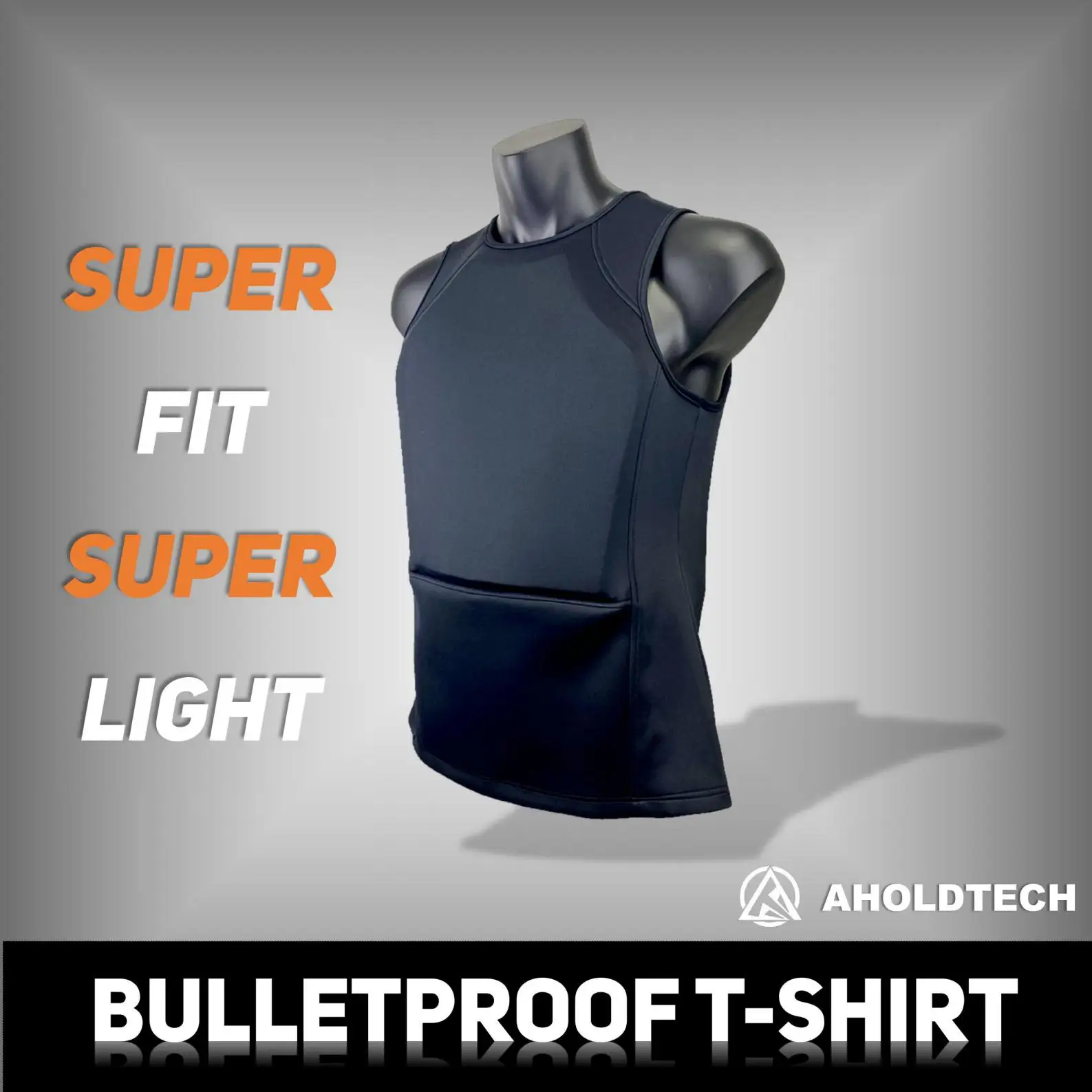 Aholdtech-camiseta interior de armadura correctora, chaleco balístico a prueba de balas, auténtico, ISO ligero, NIJ 3a IIIA, C01