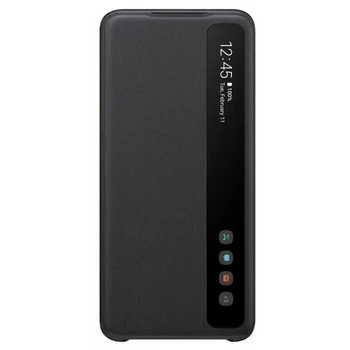 

Case (flip case) Samsung smart Clear View cover, for Samsung Galaxy S20, black, (& Omega;)