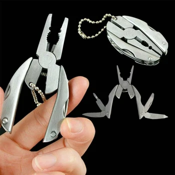 

Mini Pocket Outdoor Camping Survival Folding Pliers Multifunctional Tool Stainless Steel Pliers Utensil