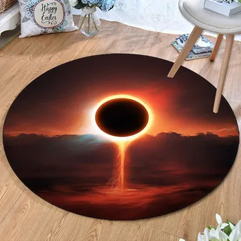 

ZOOTOP BEAR Round Rug Planet Floor Mat Carpet Christmas Gifts For Children's Room Rug Prayer Carpetgirl 2019 New Bedroom Rug