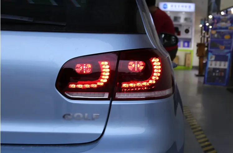 Автомобильные аксессуары задние фонари для гольфа 6 Гольф 6 MK6 R20 Гольф 6 задний фонарь светодиодный задний фонарь DRL Противотуманные фары задний багажник