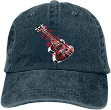 

You Can Hear The Music But You Feel The Bass Sports Denim Cap Adjustable Unisex Plain Baseball Cowboy Snapback Hat