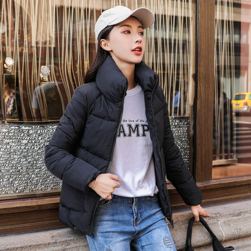 

Photo Shoot 2019 Autumn & Winter New Style down Jacket Cotton-padded Clothes Women Coat Short Small Cotton-Padded Jacket down Co