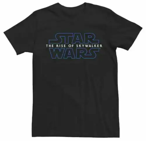 Новая Черная футболка с принтом «Звездные войны» из фильма «взлет Скайуокер», хлопковая Футболка с принтом, футболки с коротким рукавом, Подарочная футболка