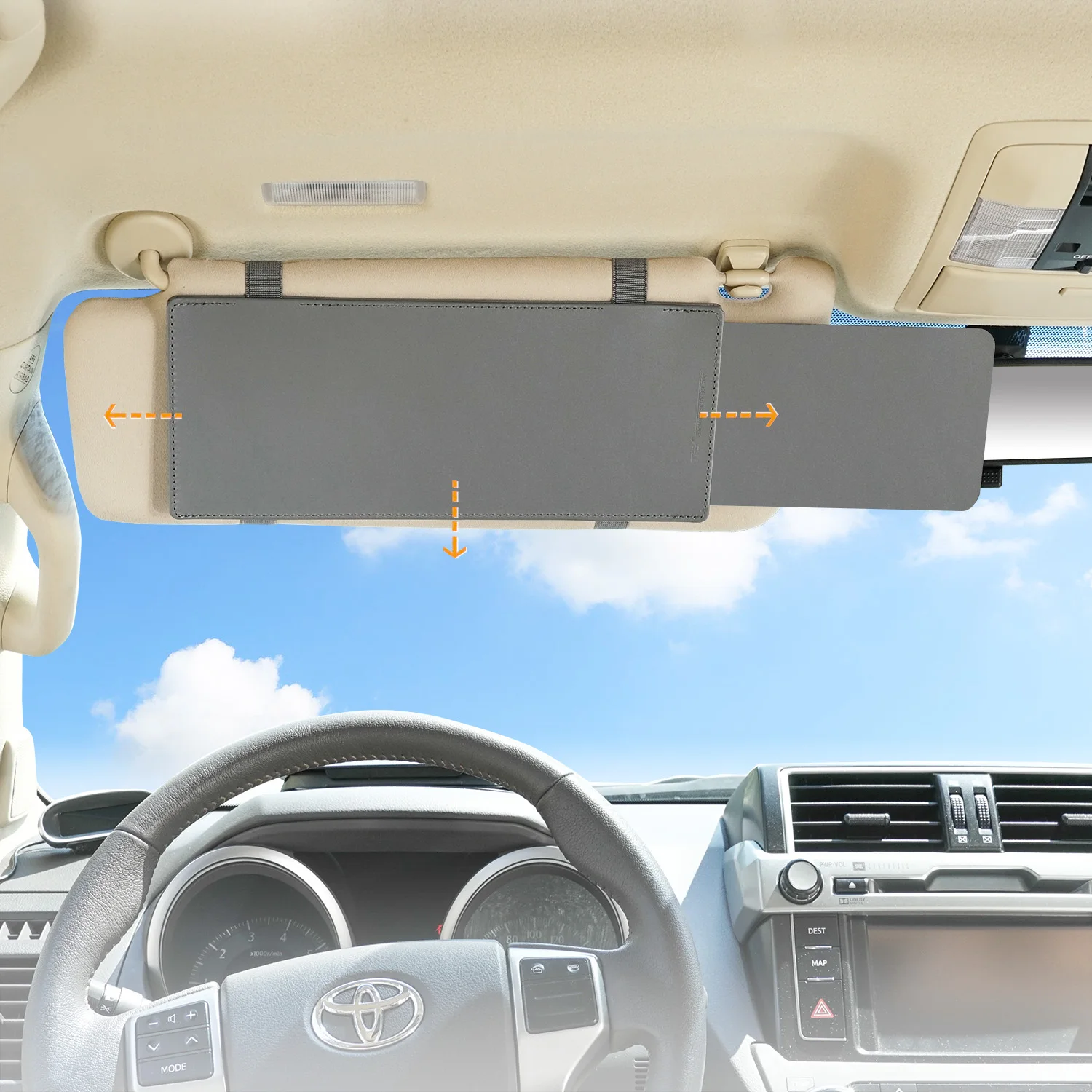 Travel Car Visor Extender Tfy Antidazzle Sun Visor Block Uv And Window