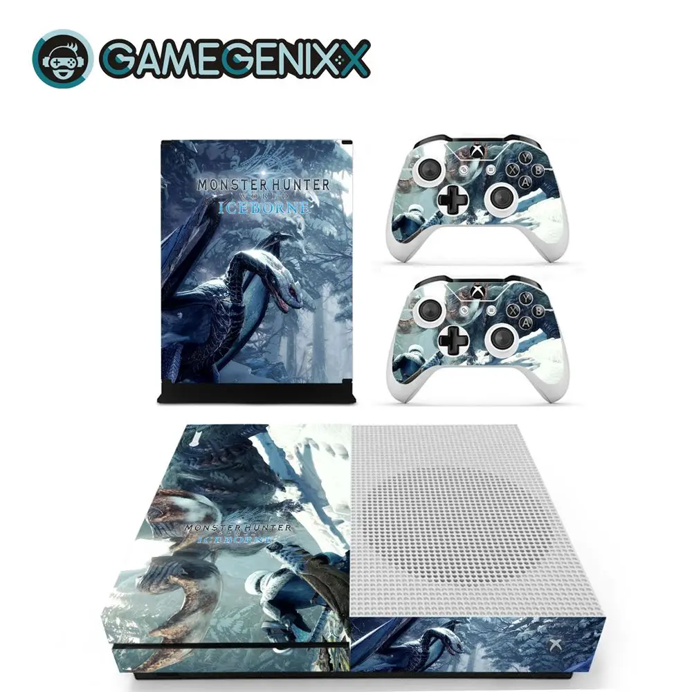 GAMEGENIXX Кожа Наклейка виниловая обложка полный набор для Xbox One Slim консоли и 2 контроллеров-Monster Hunter World