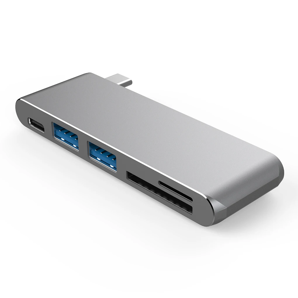 Порт type-c 5 в 1 концентратор USB3.0 высокоскоростной адаптер SD Micro SD TF кардридер телефон USB зарядное устройство