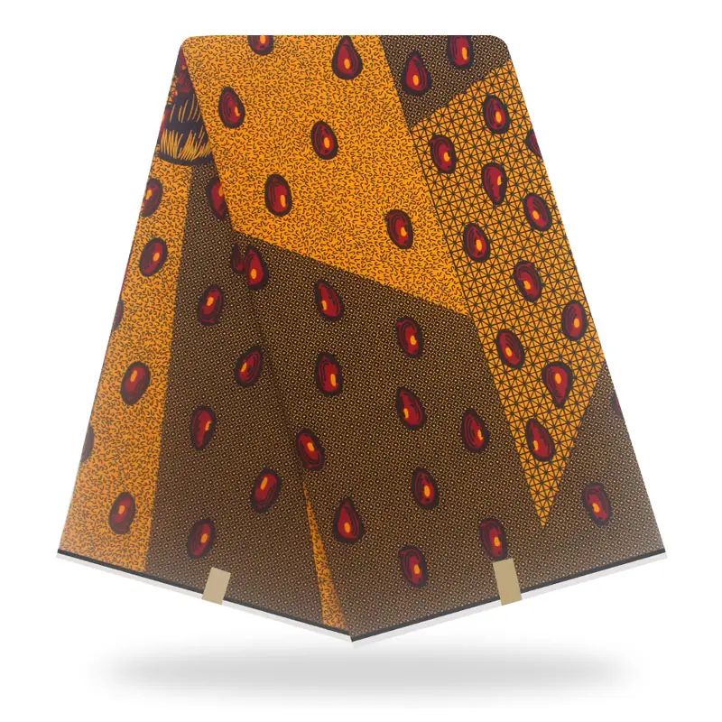 Африканская ткань Воск Принт голландская ткань хлопок материал 6 ярдов африканская Анкара оптом хлопок воск ткань для платья
