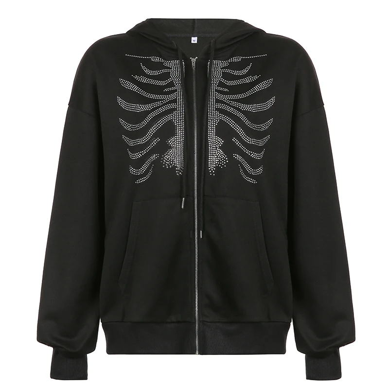 skeleton jacket hoodie