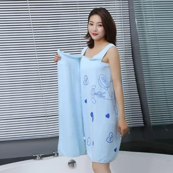 

Bathrobe Microfiber Cartoon Variety Bath Skirt Water-Absorbent Non-Piling Tube Top Sling Bath Towel Wrap The Chest