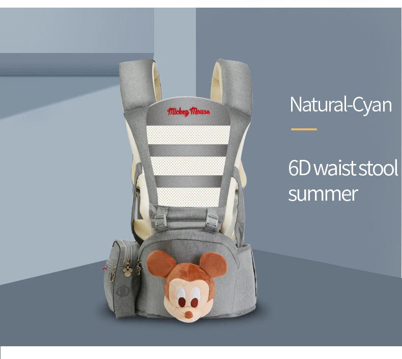 Disney 0-48 м эргономичный слинг младенческая Мама Перевозчик фронтальная эргономичная кенгуру слинг для новорожденных для путешествий