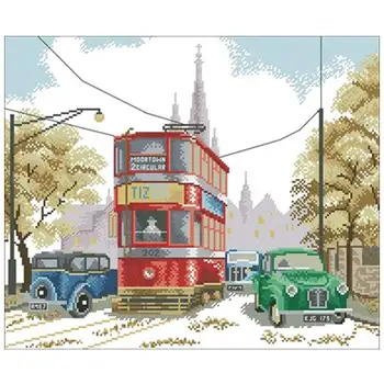 

Days gone by scenery patterns Counted Cross Stitch 11CT 14CT 18CT DIY Chinese Cross Stitch Kits Embroidery Needlework Set