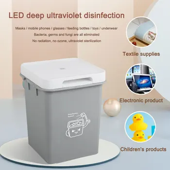 

LED UV Dis-infection Bucket USB Rechargeable UV Clothes Disinfection Bag for Baby Bottle Toys Toothbrush Beauty Tools