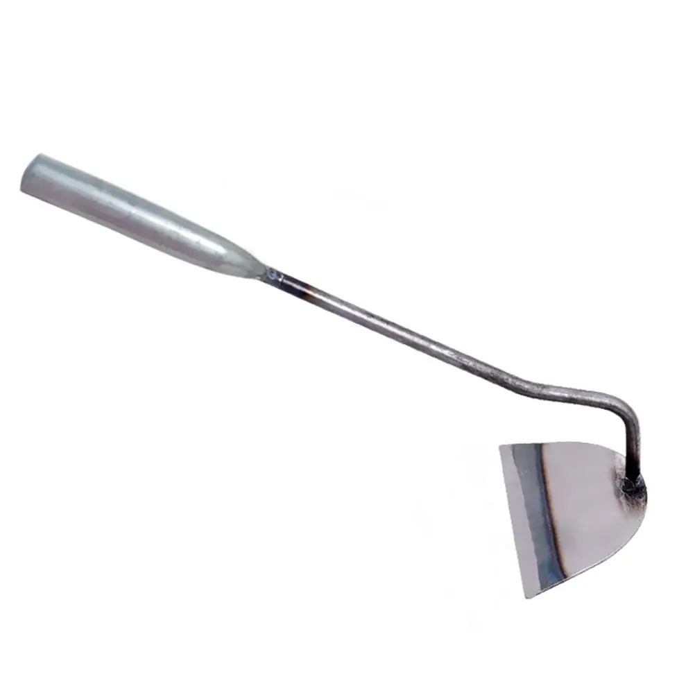 1pc Handheld Bent-neck Hoe Stainless Steel Farm Garden Tool Weeding Accessories