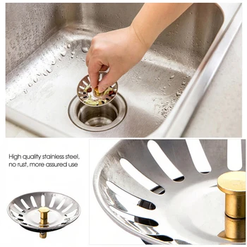 

1PCS Kitchen Sink Drainer Lid Pool Basket Water Funnel Sink Basin Strainers Bathroom Kitchen Waste Bin Filter Stopper Dropship