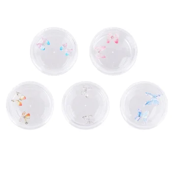 

5 Packs Resin 3D Butterfly Nail Decor Nail Art Mini Ornament DIY Manicure Decals Nail Jewelry (2pcs/Pack)