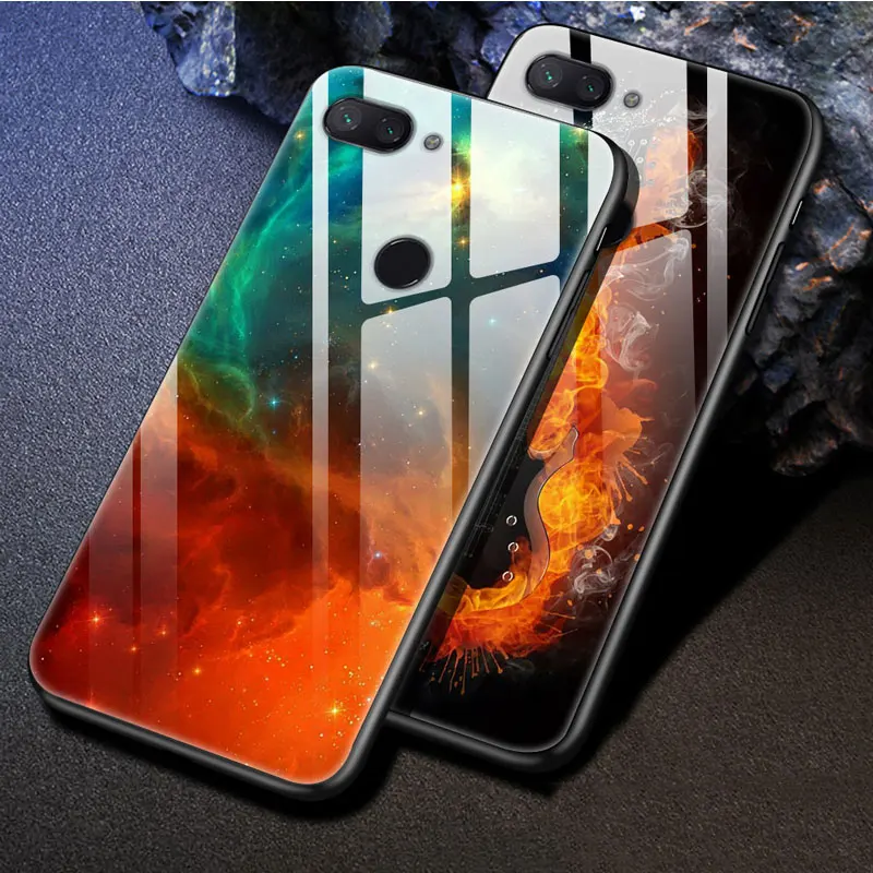 Для Xiaomi mi 8 чехол закаленного стекла с принтом Жесткий Чехол для Xiaomi Mi 8 Lite Mi8 SE M8 Pro Mi8Lite 8lite телефонный футляр