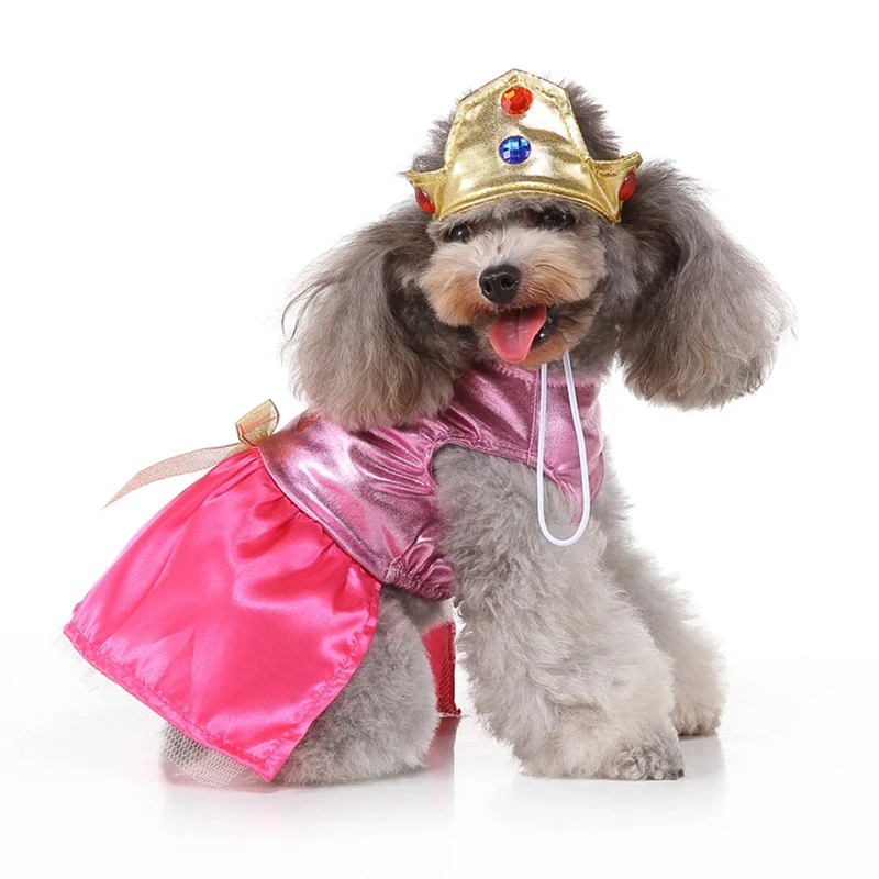 Хэллоуин Одежда для собак, зимняя одежда для собак для маленьких собак, одежда платье принцессы костюм собаки одежда для Йорка Чихуахуа Одежда для кошки Костюмы платья
