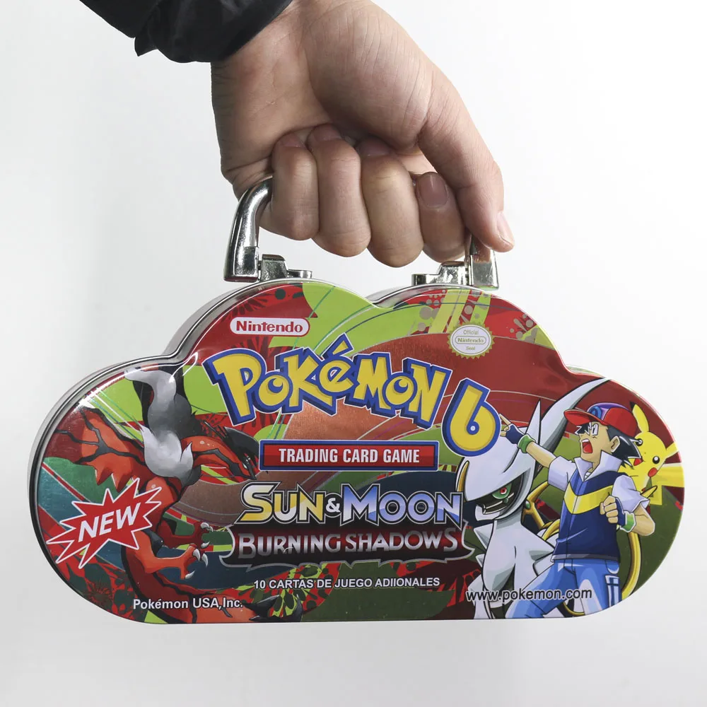 Takara Tomy Pokemon, карточная игра, коллекция японских аниме, настольные карты, боевые игрушки, металлическая коробка, 115 карт для детей, подарки, TCG P TCG