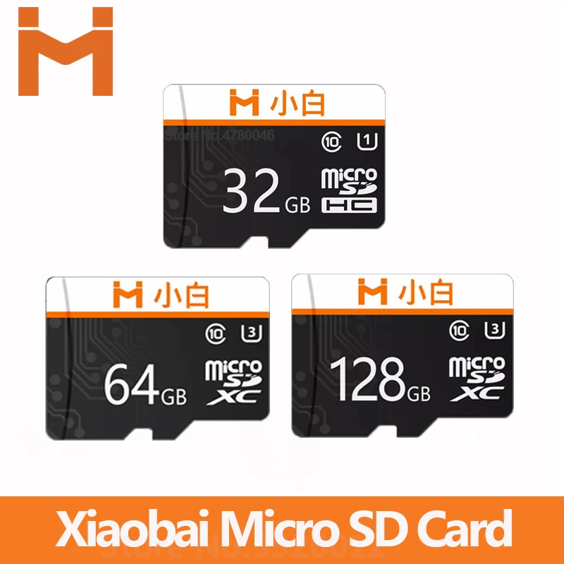 Карта памяти Xiaobai Micro SD флеш-карта для ноутбука 32 ГБ 64 128 95 МБ/с./с 100 | Электроника