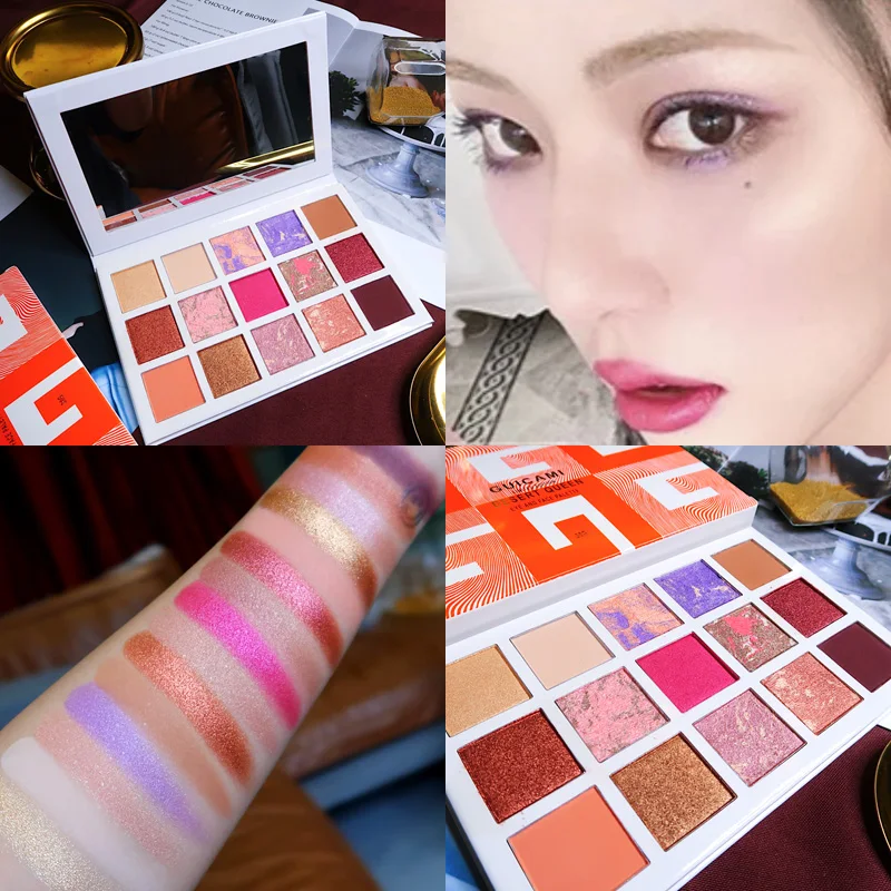 

15 Color EyeShadow Palette Glitter Shimmer Matte Eyeshadow Powder Pallete Professional Eye Makeup Pallete Maquiagem Face Blusher