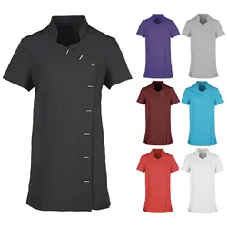2021 New Beauty Salon Work Clothes Thai Massage Uniforms Solid Nurse Uniform Spa Clothing Scrubs Tops Healthcare Tunic Overalls