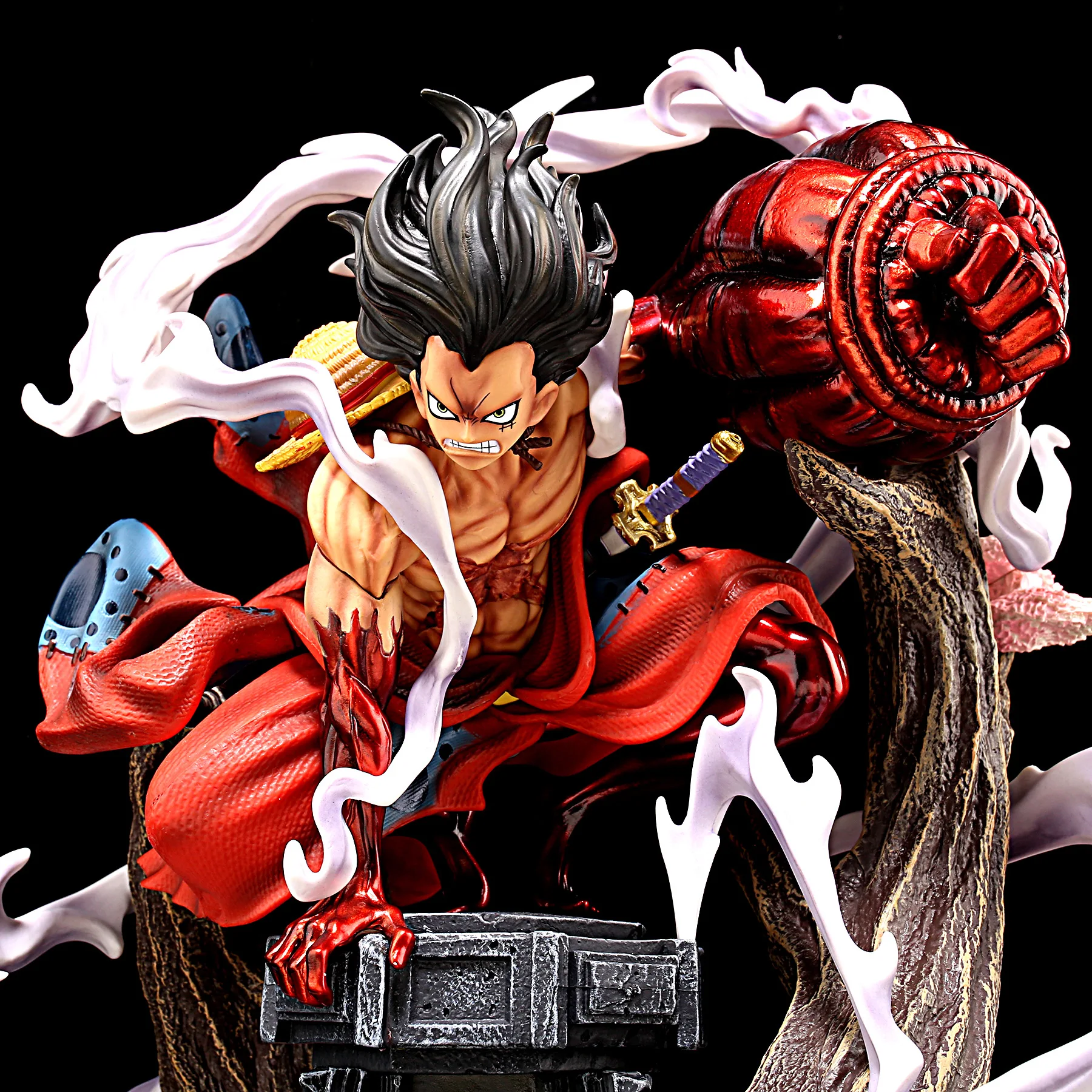 26cm One Piece Anime Figure Wano Gear 4 Luffy 2 Head Pieces Statue Figures Collectible Model Decoration Toy Christmas Gift Manga Action Figures Aliexpress
