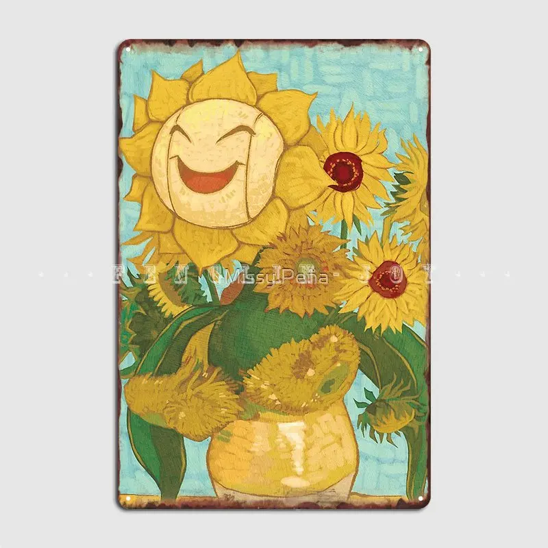 

Sunflowers Metal Sign Wall Pub Pub Garage Classic Garage Decoration Tin Sign Poster