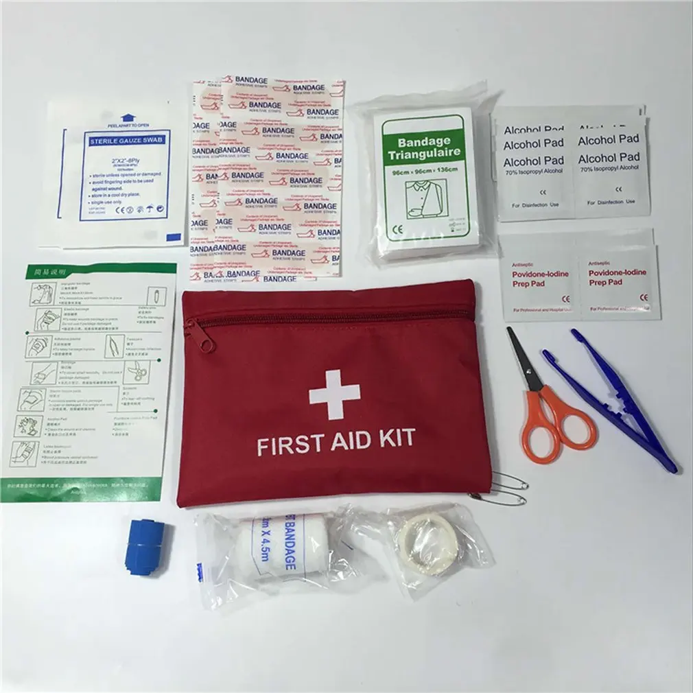 Outdoor First Aid Charter Portable Home First Aid Kit Field Supplies Life Box Self-Defense Earthquake Emergency Kit