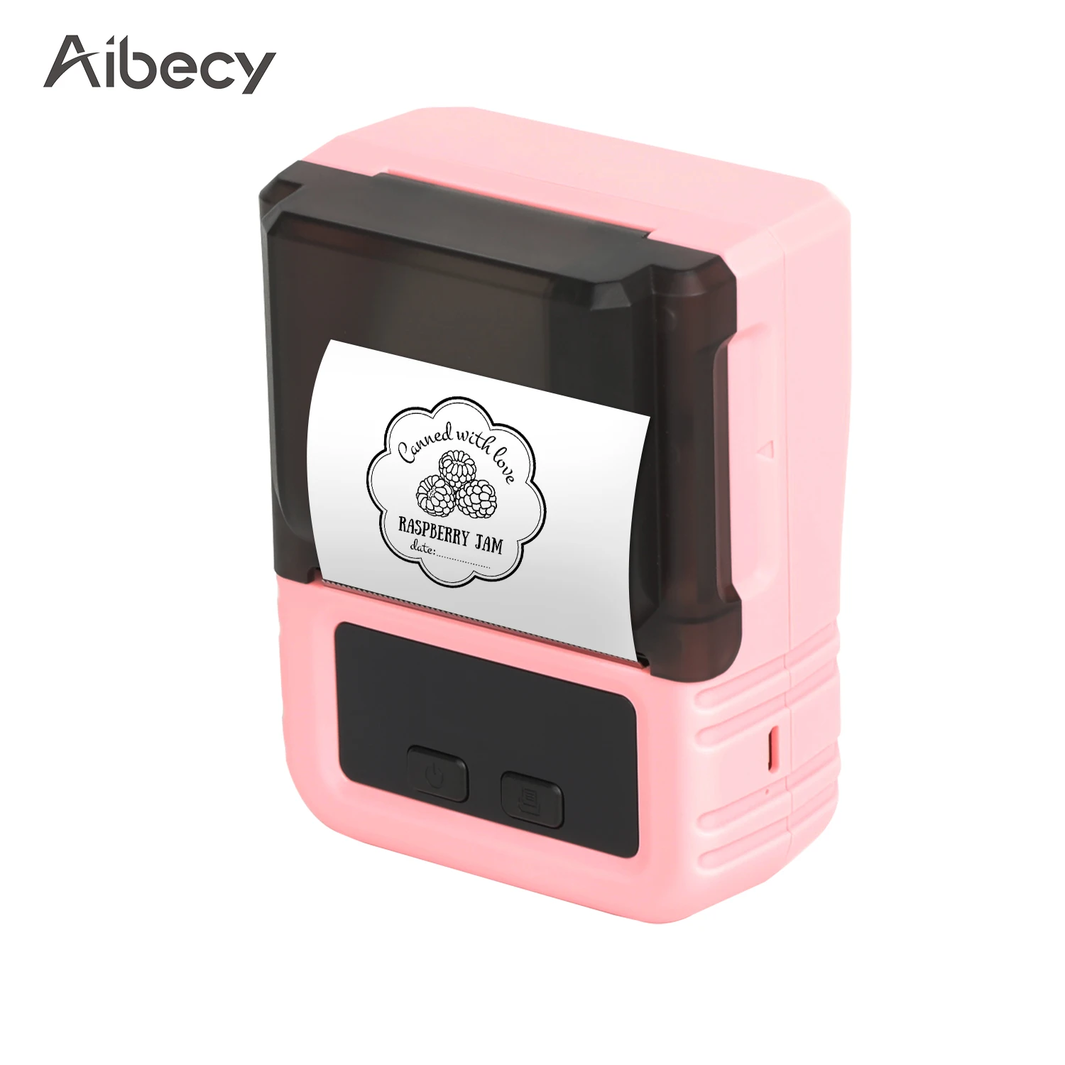 Портативный термопринтер Aibecy 203 точек/дюйм ширина бумаги 20-50 мм поддержка