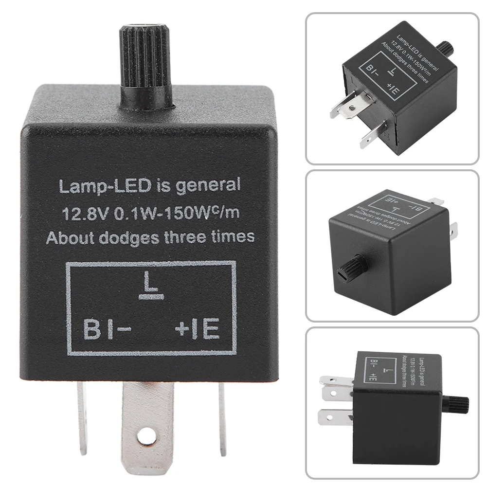 Electrónica LED ajustable Flasher Relay para luz de señal de giro intermitente CF14 JL-02 a CF 14K de la motocicleta relé de intermitencia LED
