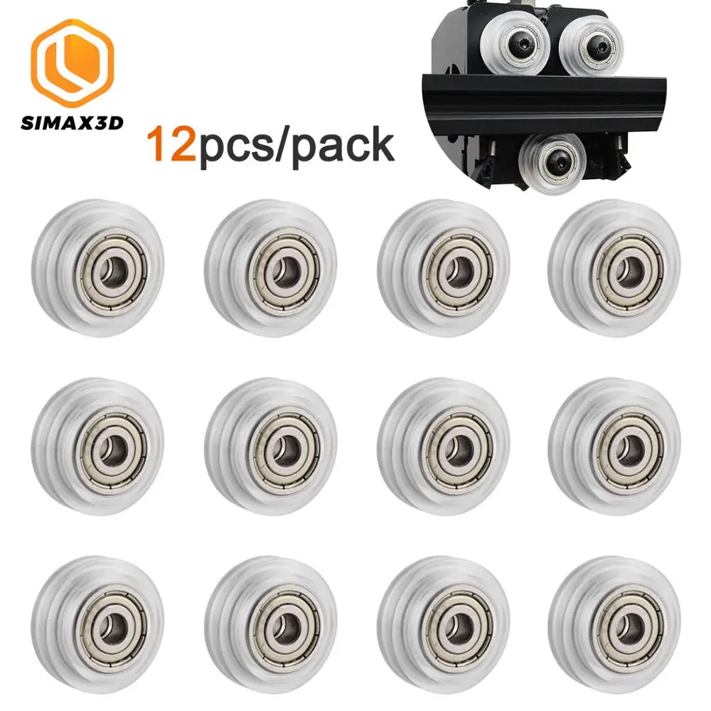 V-Slot-Pulley Polycarbonate-Wheel Linear-Bearing 625zz Ender 3d-Printer SIMAX3D Creality cr-10