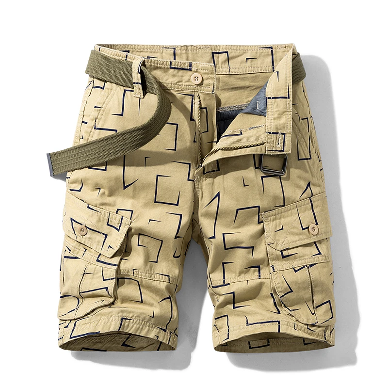 2021 Summer New Cotton Cargo Shorts Men Fashion Hot Casual Shorts Army Tactical Military Short Pants Men Loose Pocket Men Shorts