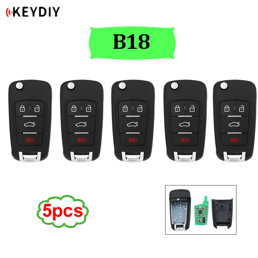 5 шт./лот B18 KD900 URG200 KEYDIY универсальный пульт дистанционного управления Управление 3/3+ 1 кнопки дистанционного ключа для KD900 KD200 URG200 мини KD KD-X2
