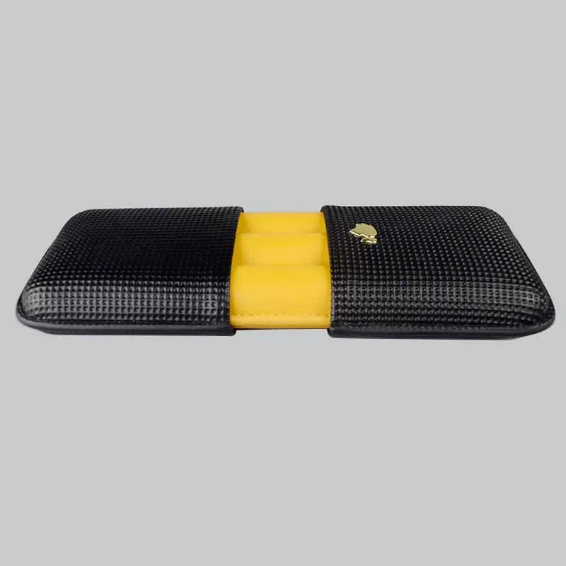 COHIBA кожаный чехол для сигар на открытом воздухе Humidor дорожная карманная коробка для сигар с подарочной коробкой портативный инструмент для хранения табака