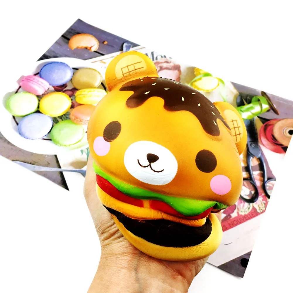 Creamiicandy Jumbo Squishy Hamburge кукла Squeeze медленный отскок Моделирование Гамбургер антистресс декомпрессия игрушки подарки для