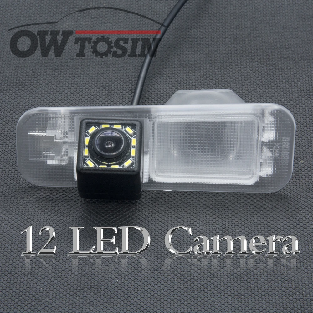 

12 LED light Backup Rear View Camera For KIA Rio 3 UB Sedan 2008-2017 Kia K2 RIO 2007 2008-2016 Car Parking LCD Mirror Monitor